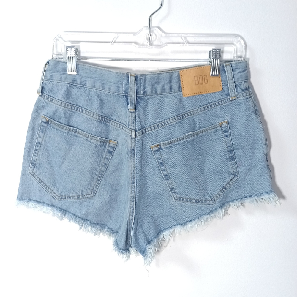 BDG Urban Outfitters checky jean shorts Cut Offs Size 29 - Picture 1 of 8